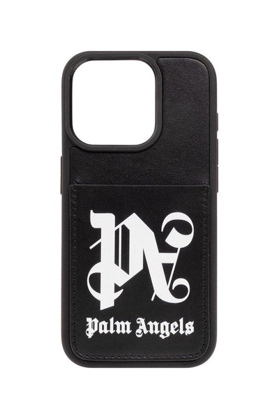 Palm Angels Monogram Printed iPhone 15 Pro Case