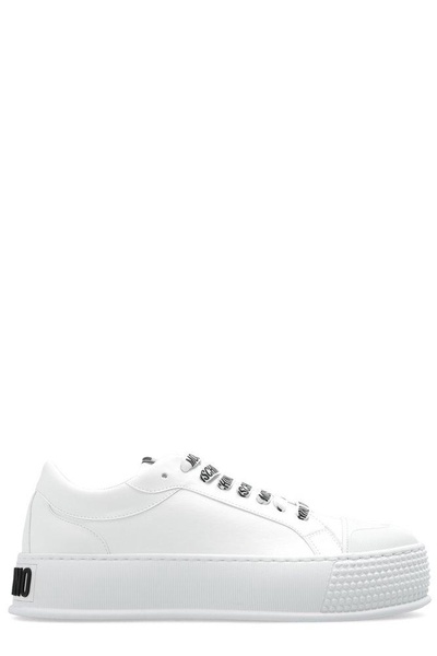 Moschino Logo Lace Low-Top Sneakers