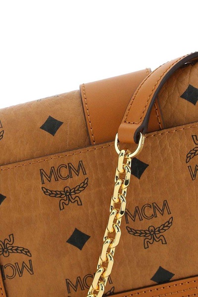 MCM Logo Detailed Chained Shoulder Bag