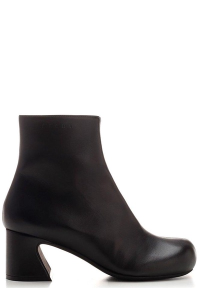 Marni Round Toe Zip-Up Ankle Boots