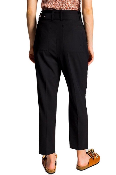 Proenza Schouler Cropped Belted Carrot-Leg Pants