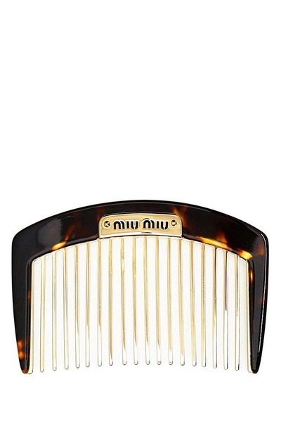 Miu Miu Logo-Plaque Hair Comb