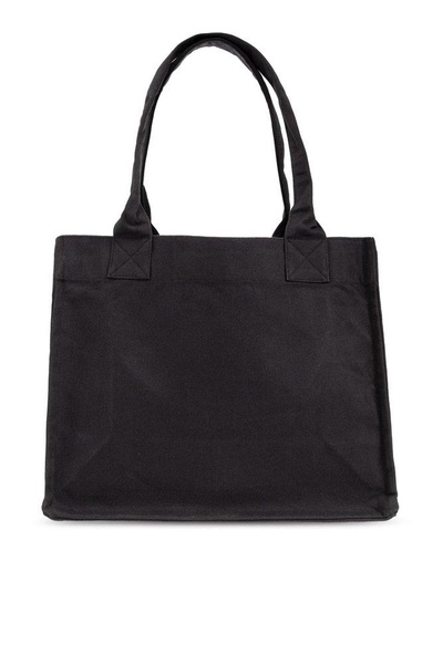 Ganni Logo Embroidered Large Tote Bag