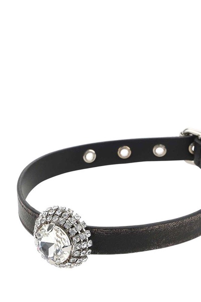 Miu Miu Embellished Buckle Choker