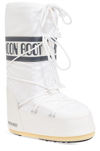 Moon Boot Icon Logo Printed Lace-Up Boots