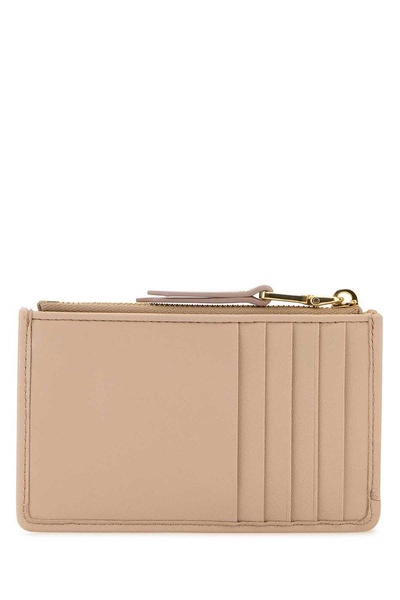 Powder Pink Nappa Leather Card Holder