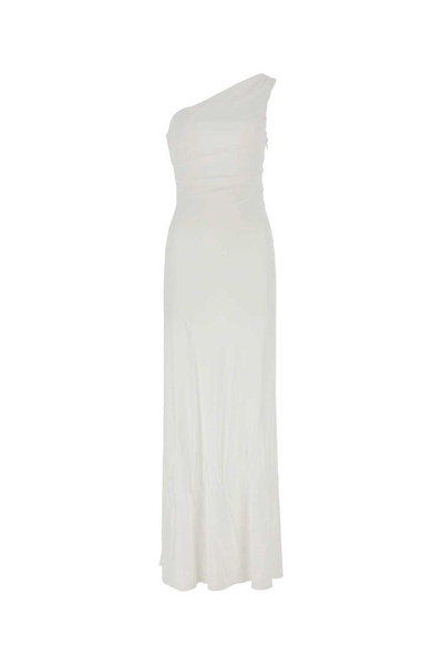 Alberta Ferretti Ruched One-Shoulder Dress