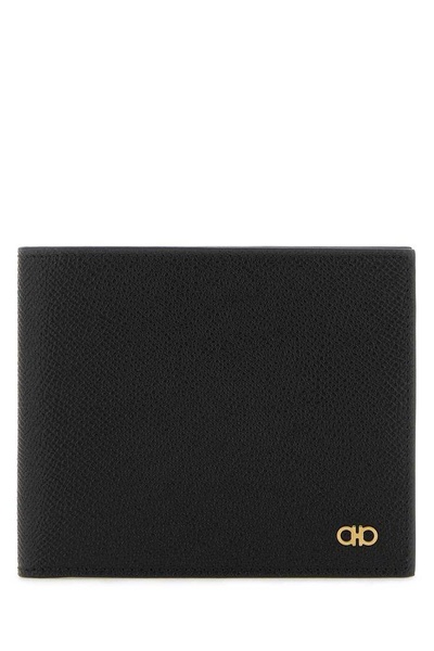 Ferragamo Logo-Plaque Bi-Fold Wallet