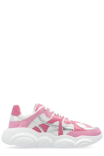 Moschino Panelled Lace-Up Sneakers