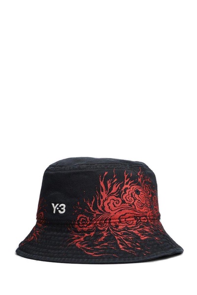 Y-3 Logo Embroidered Bucket Hat