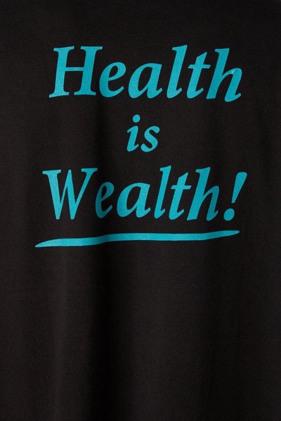 Sporty & Rich Health Is Wealth Crewneck T-Shirt