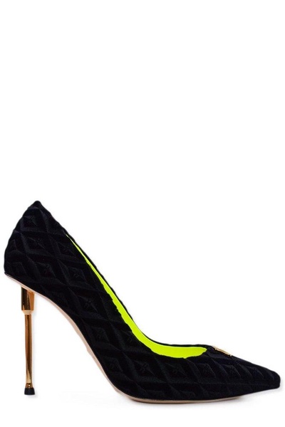 Elisabetta Franchi Logo Plaque Pointed-Toe Pumps