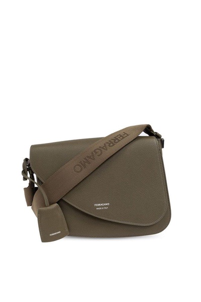 Ferragamo Fiamma Logo Printed Crossbody Bag