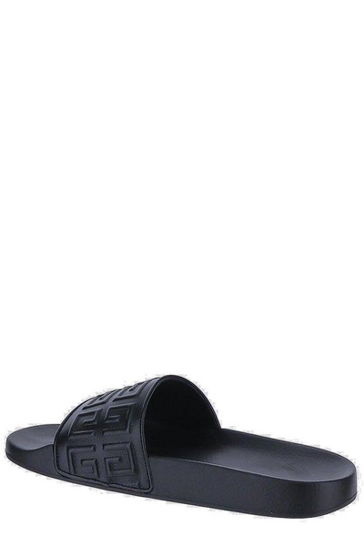 Givenchy 4G Logo Embossed Slip-On Sandals