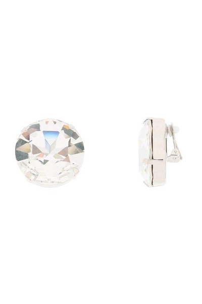 Alessandra Rich Round Cut Polished Earrings