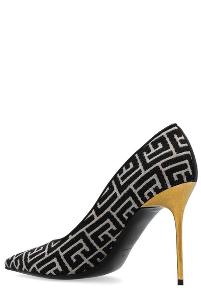 Balmain Ruby Monogram Slip-On Pumps