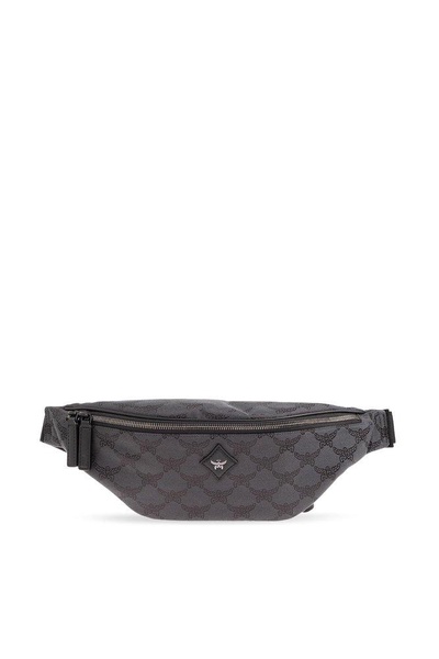 MCM Himmel Logo Patch Zip-Up Belt Bag