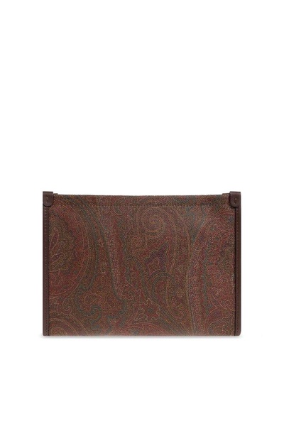 Etro Paisley Jacquard Zipped Clutch Bag