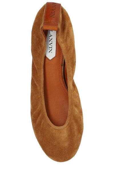 Lanvin Round Toe Slip-On Ballerinas