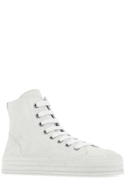 Ann Demeulemeester Round Toe Lace-Up Sneakers