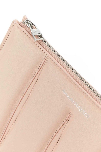 Alexander Mcqueen Woman Pastel Pink Leather Shoulder Bag