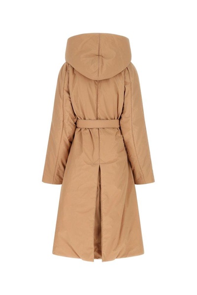 Alaïa Belted Hooded Coat