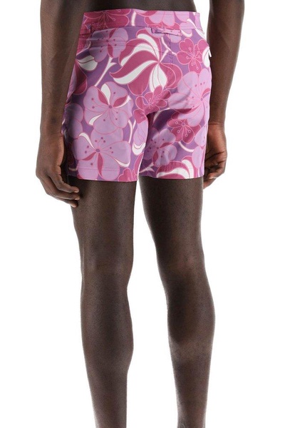 Tom Ford Psychedelic Floral Print Swim Shorts