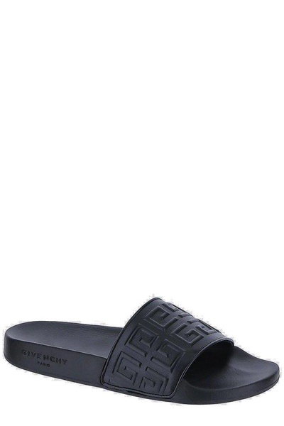 Givenchy 4G Logo Embossed Slip-On Sandals