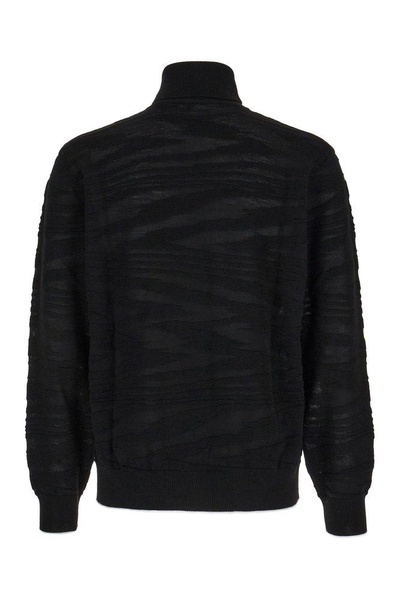 Missoni Graphic Printed Roll-Neck Knitted Jumper