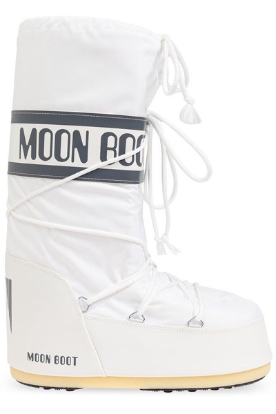 Moon Boot Icon Logo Printed Lace-Up Boots