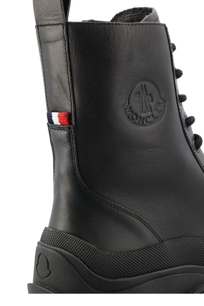 Moncler Logo Debossed Lace-Up Boots