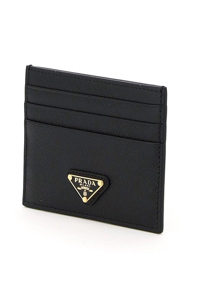 Prada Logo Plaque Card Holder