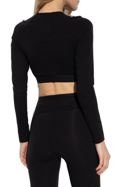 Versace Long-Sleeved Cropped Top