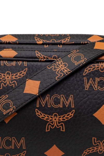 MCM Aren Monogrammed Small Crossbody Bag