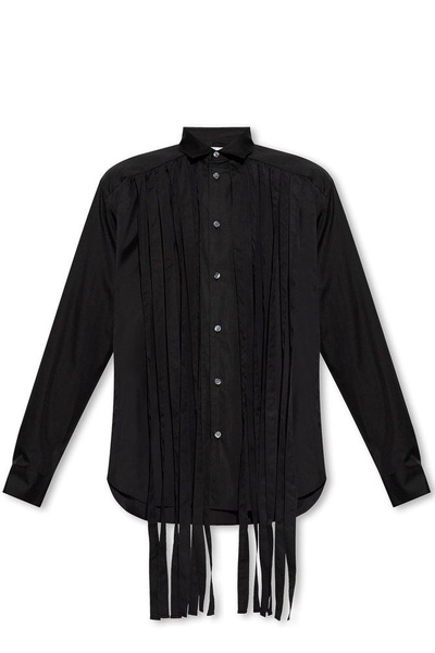 Like boys buttoned fringing detailed shirt