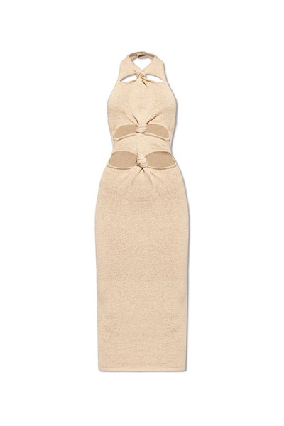 Cult Gaia Alaina Halterneck Knitted Midi Dress