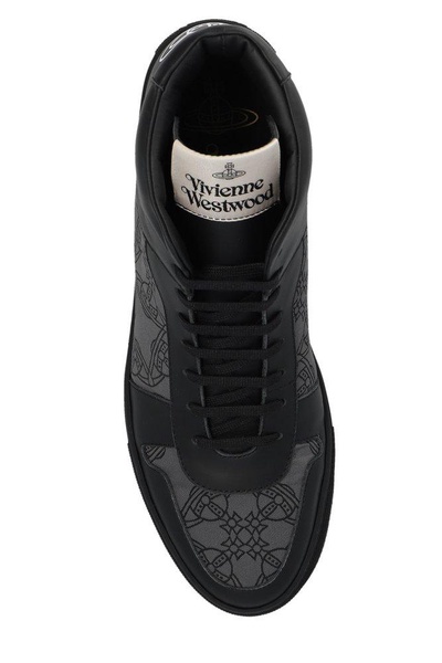 Vivienne Westwood Orb-Printed High-Top Lace-Up Sneakers