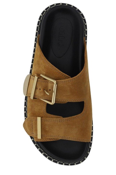 Chloé Buckle-Detailed Slip-On Sandals