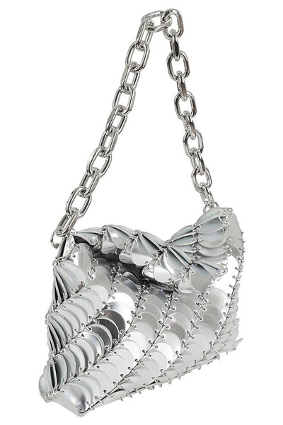 Paco Rabanne Chainmail Embellished Chain-Linked Clutch Bag