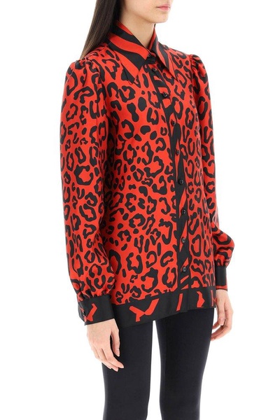 Dolce & Gabbana Leopard-Printed Buttoned Shirt