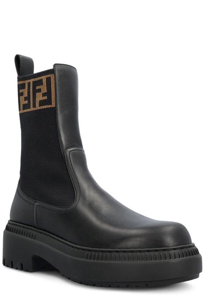 Domino leather ankle boots