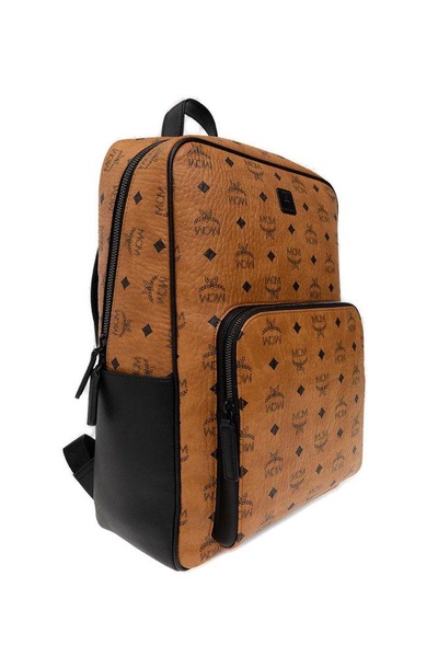 MCM Aren Monogram Printed Backpack