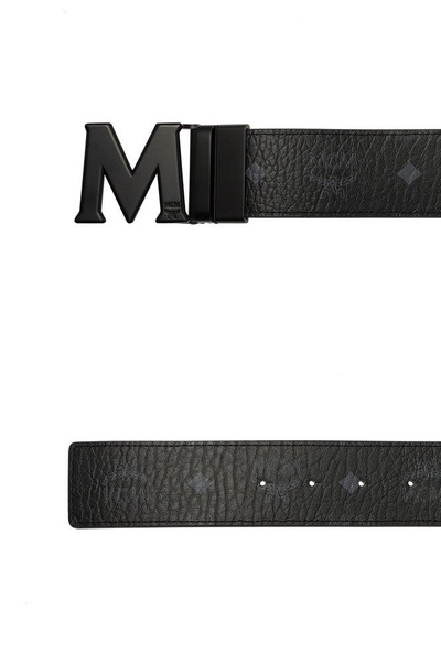 MCM Classic Logo Detailed Buckle Belt