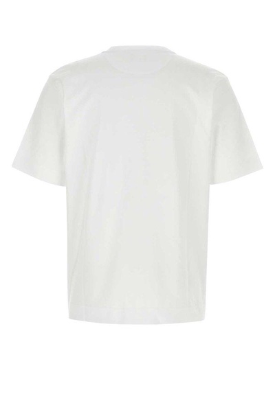 Fendi Stitched Motif Logo Embroidered T-Shirt