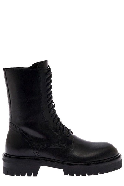 Ann Demeulemeester Round Toe Ankle Boots