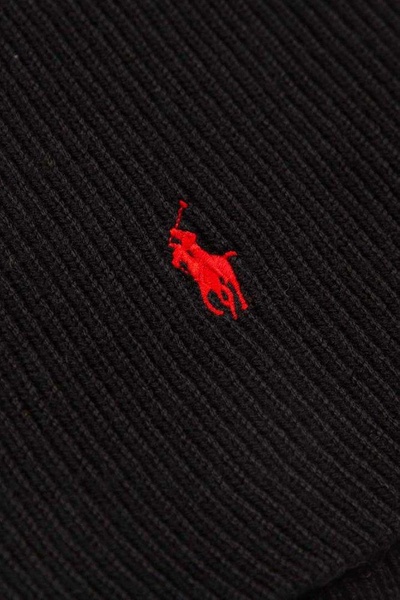 Polo Ralph Lauren Pony Embroidered Ribbed-Knit Scarf