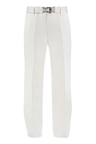 BOTTEGA VENETA White Cotton Trousers for Men - SS22