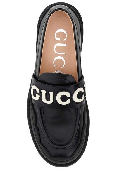 Gucci Logo Patch Detail Flat Shoes