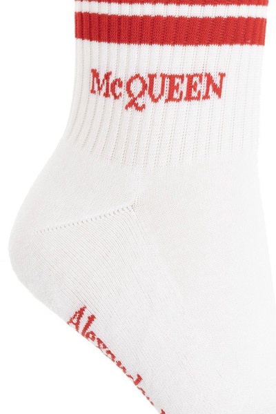 Alexander McQueen Logo Intarsia-Knit Socks