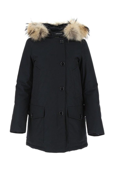 Woolrich Arctic Hooded Buttoned Jacket